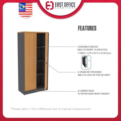 Tall wood storage cabinet 