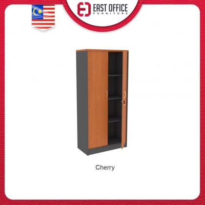Tall wood storage cabinet 