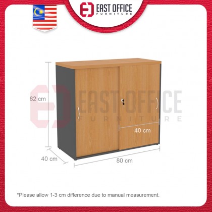 Low Sliding Door Wood Cabinet